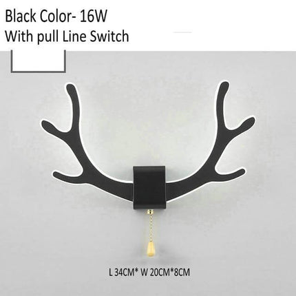 Creative Deer Antler Wall Lamp with Motion Sensor