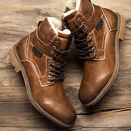 Fashion Vintage Style Male Winter Boots