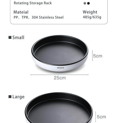 360° Rotating Tray Seasoning Bottle Organizer