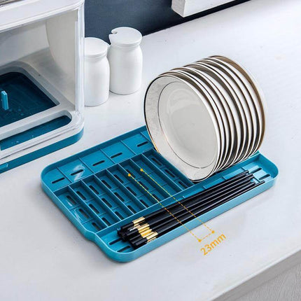 Minimalist Simple Kitchen Draining Storage Box with Lid