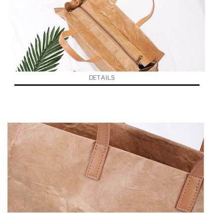Women Kraft Paper Handbag and Shoulder Bag