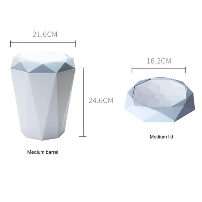 Geometric Creative Trash Can