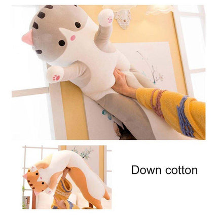 Cute Cat Soft Long Cat Plush Pillow