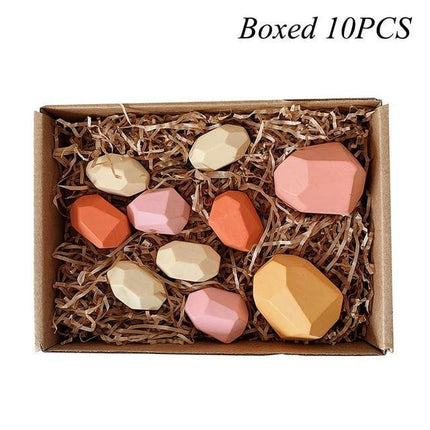 Colorful Wooden Stone Kids Intelligent Stacking Game