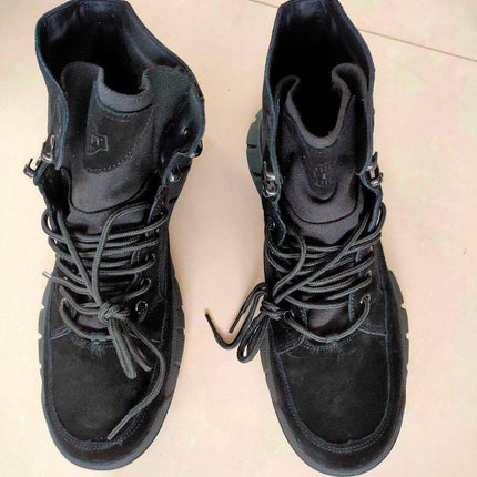 Tactical Cowhide Leather Camping Boots