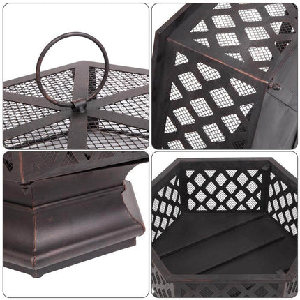 Geometric Garden Fire Pit Stove