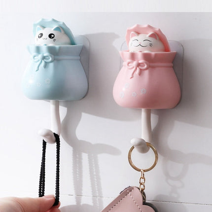 Cute Cat Sticky Hook Hanger