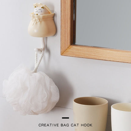 Cute Cat Sticky Hook Hanger
