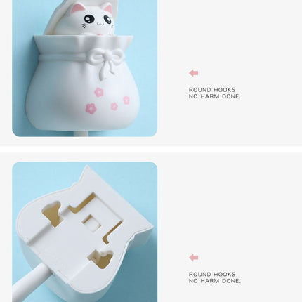 Cute Cat Sticky Hook Hanger