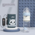 240ml glass blue