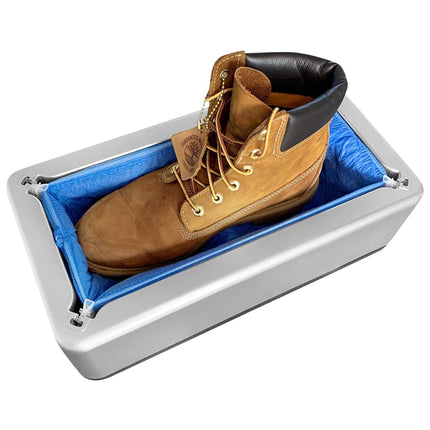 Portable Hand-Free Disposable Shoe Cover Box