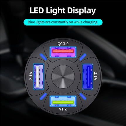 4-Port USB Car Quick Charge