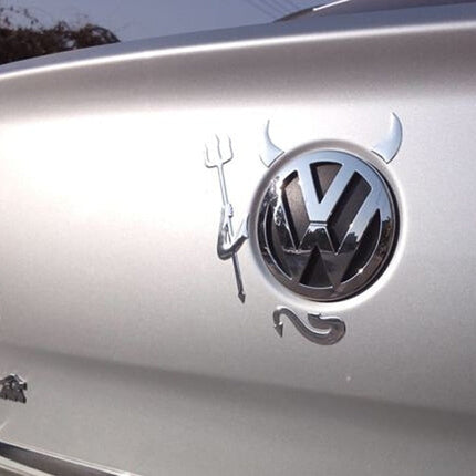 3D Funny Little Devil Demon Horns Sticker for Cars