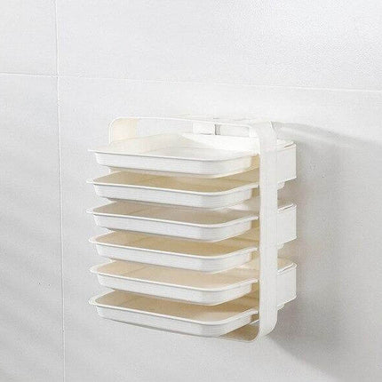 Wall-Mounted Space Saving Kitchen Organizer