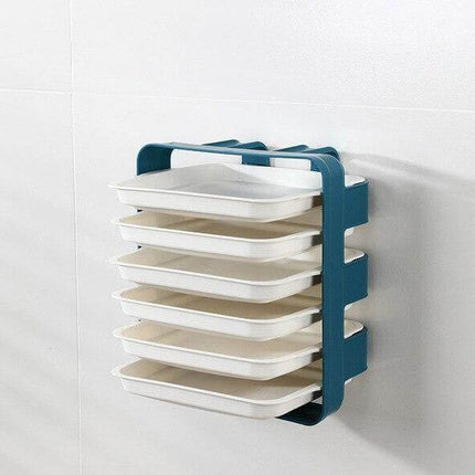 Wall-Mounted Space Saving Kitchen Organizer