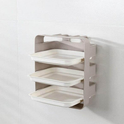 Wall-Mounted Space Saving Kitchen Organizer