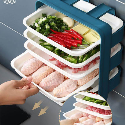 Wall-Mounted Space Saving Kitchen Organizer
