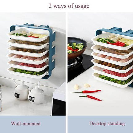 Wall-Mounted Space Saving Kitchen Organizer