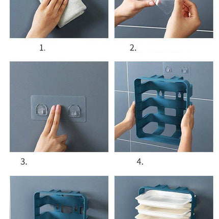 Wall-Mounted Space Saving Kitchen Organizer