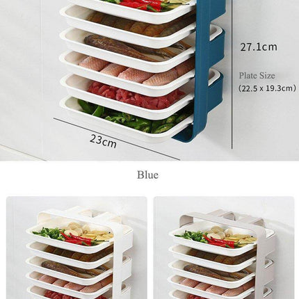 Wall-Mounted Space Saving Kitchen Organizer