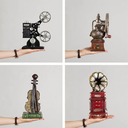 Vintage Style Old-fashioned Artificial Film Player Telephone Camera Projector