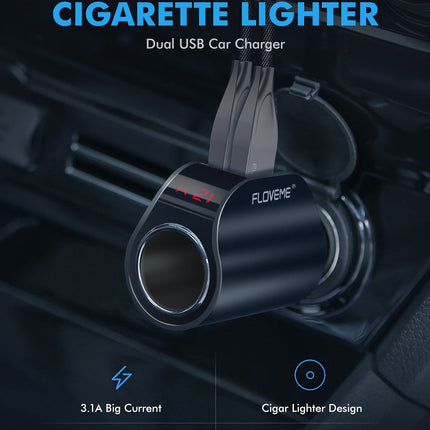 Dual USB Car Digital Charger