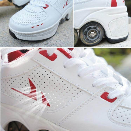 Roller Skate Double Wheels Sneakers