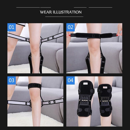 Joint Support Powerful Rebound Sports Knee Pads