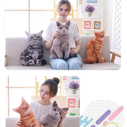 3D Cartoon Cute Cat Pillows