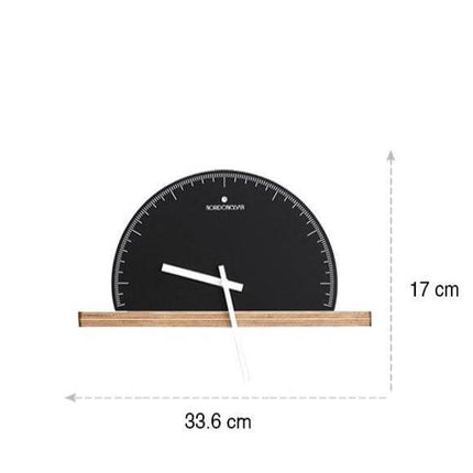 Modern Geometry Half Nordic Wall Clock