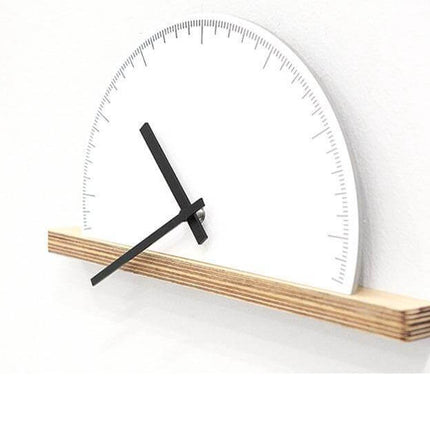 Modern Geometry Half Nordic Wall Clock
