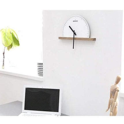 Modern Geometry Half Nordic Wall Clock