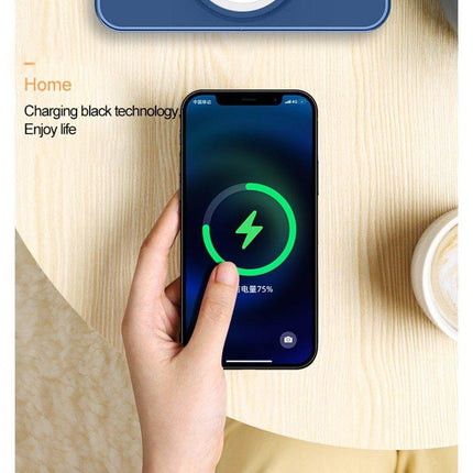 Foldable Slim Magnetic Wireless Charger Stand For iPhone 12