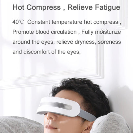 Calming Hot Compress Eye Massager with Bluetooth Speaker