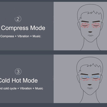 Calming Hot Compress Eye Massager with Bluetooth Speaker