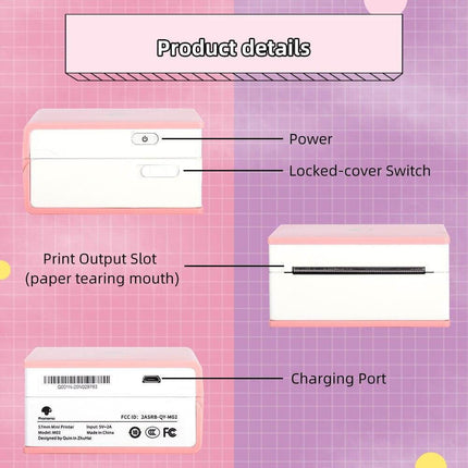 Wireless Pocket Size Label Photo Printer