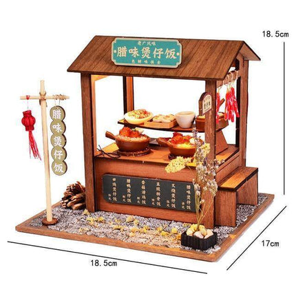 DIY Unique Wooden Style Oriental Hand-assembled House