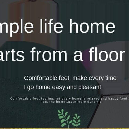 Non-Slip Dust Proof Nordic Style Hexagon Door Mat