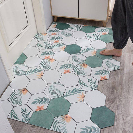Non-Slip Dust Proof Nordic Style Hexagon Door Mat