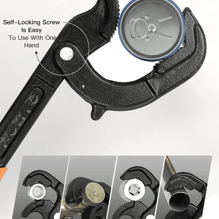 Self-Tightening Universal Adjustable Wrench