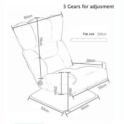 Rotatable Recliner Lazy Rocking Chair