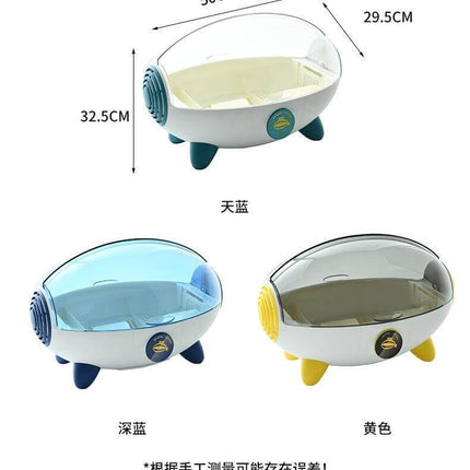 Household Creative Spaceship Dish Dryer and Organizer