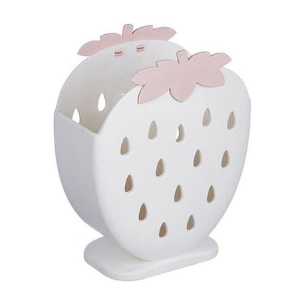 2PCS Cute Strawberry Cutlery Organizer Box