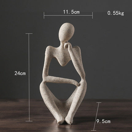 Nordic Abstract Unique Thinker Figurine Home Decor