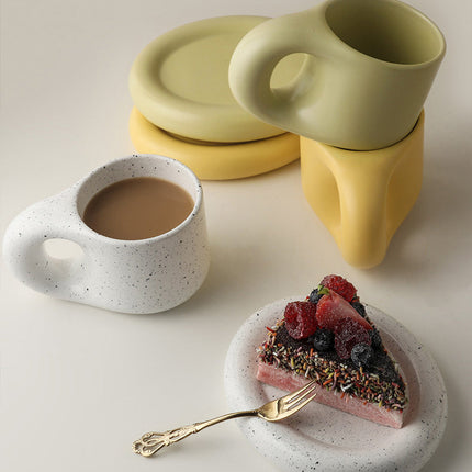 Nordic Ceramic Handle Handmade Mug