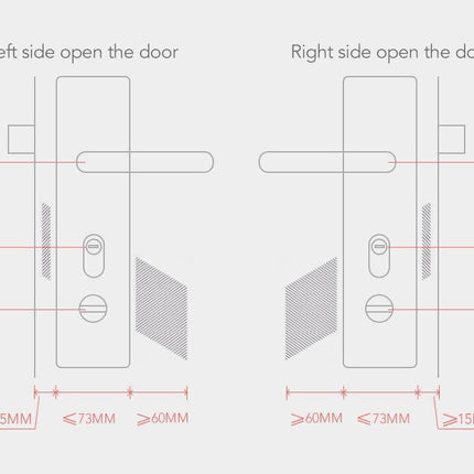 4pcs Smart Electronic Keyless Lock