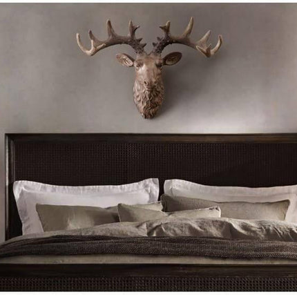 Modern Pure Handmade Hanging Moose and Sheep Head Decoration