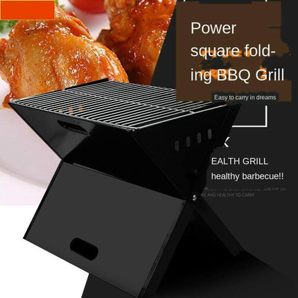 Foldable X Shaped Basic Charcoal Grill