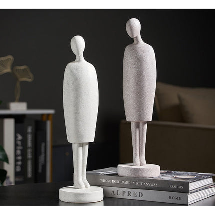 Nordic Abstract Thinker Resin Statue Sculpture