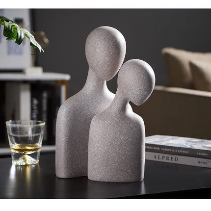 Nordic Abstract Thinker Resin Statue Sculpture